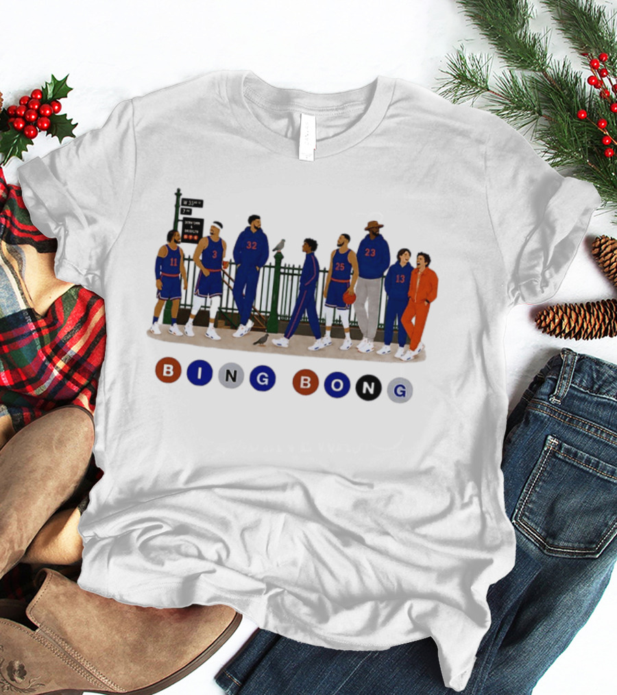 Borough Roll Call Bing Bong W 33rd 7th Ave New York Knicks T-Shirt