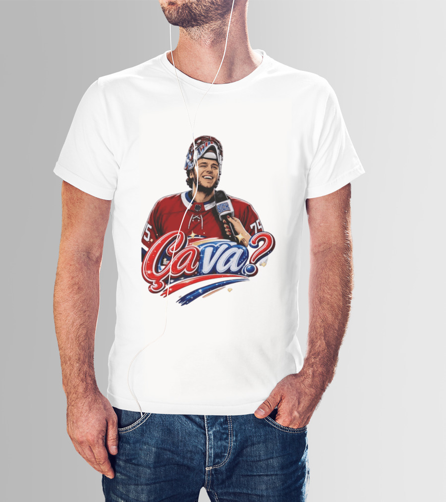 Ca Va Jakub Dobes Montreal Canadiens Interview NHL 75 Hockey Jersey T-Shirt