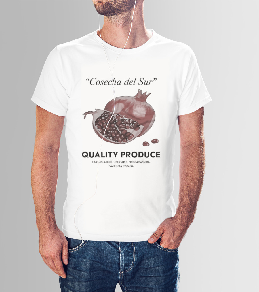 Cosecha Del Sur Quality Produce Pomegranate Valencia Spain T-Shirt