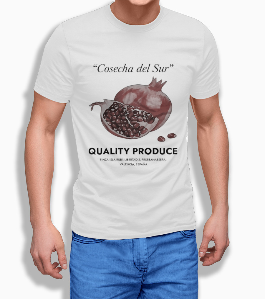 Cosecha Del Sur Quality Produce Pomegranate Valencia Spain T-Shirt