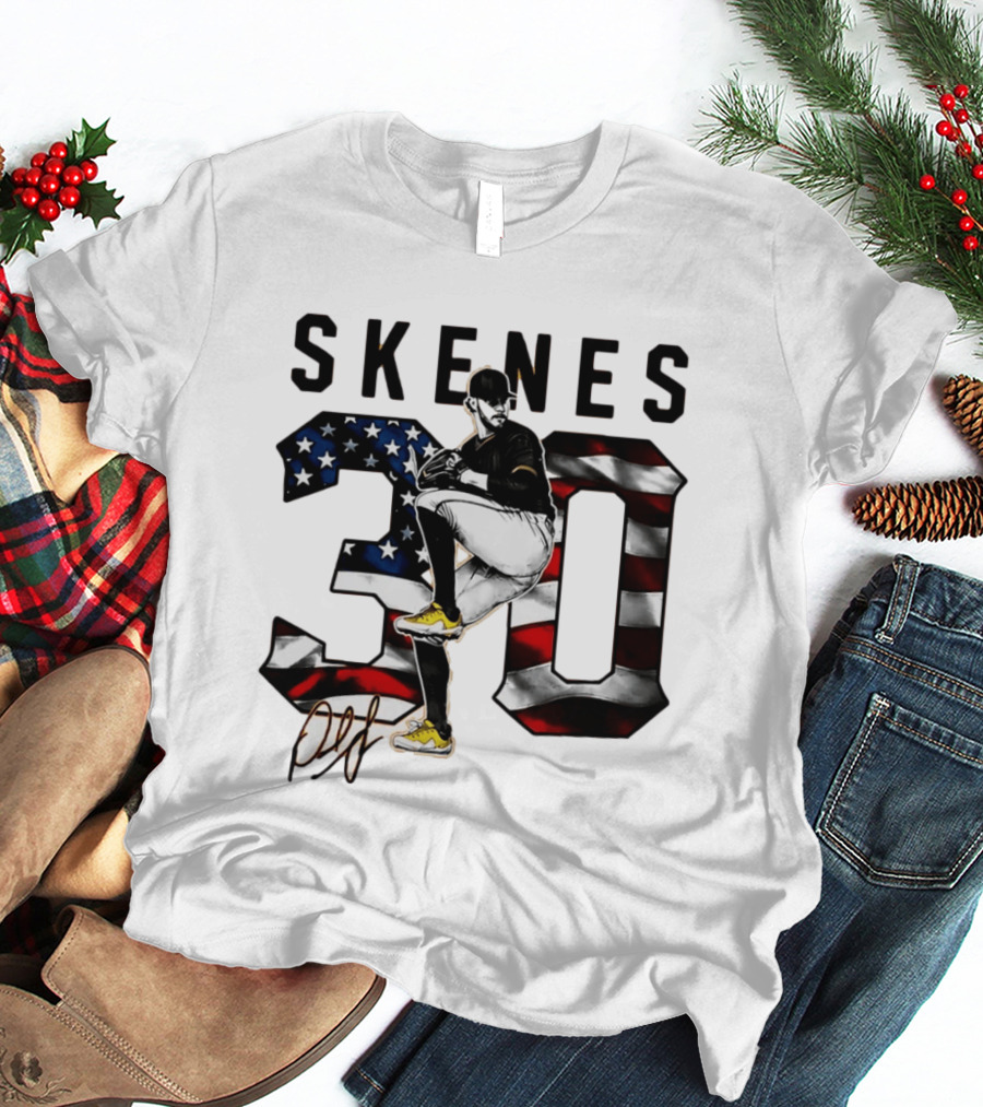 Paul Skenes 30 Stars And Stripes Baseball Pitcher T-Shirt
