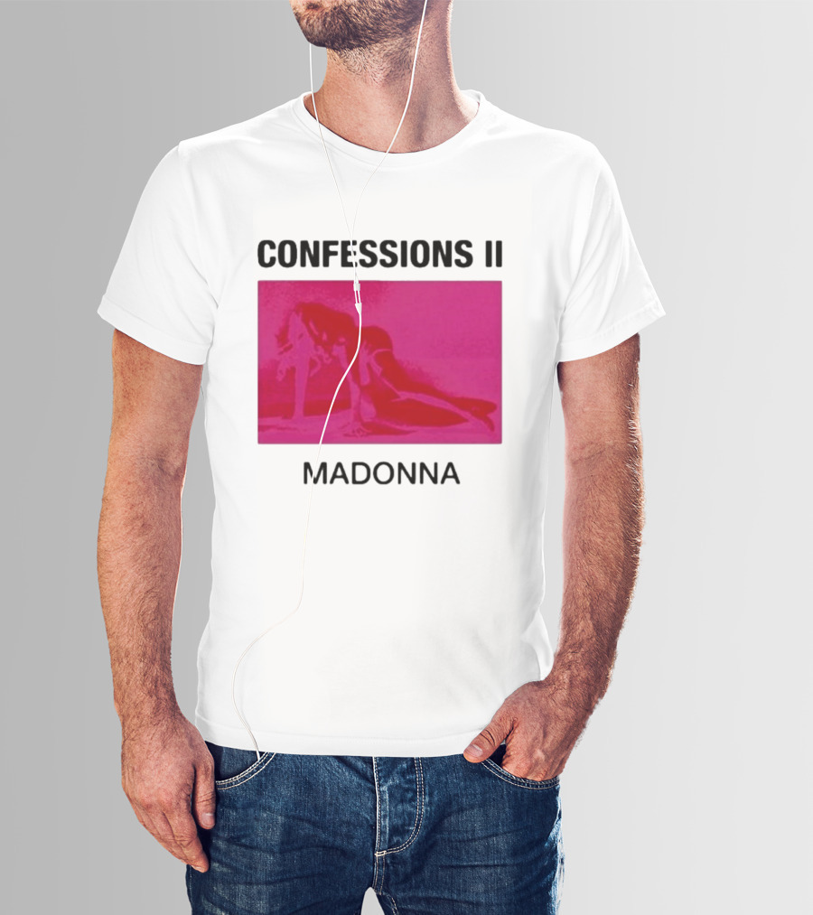 Madonna Confessions II Neon Pink Crawling Pose T-Shirt
