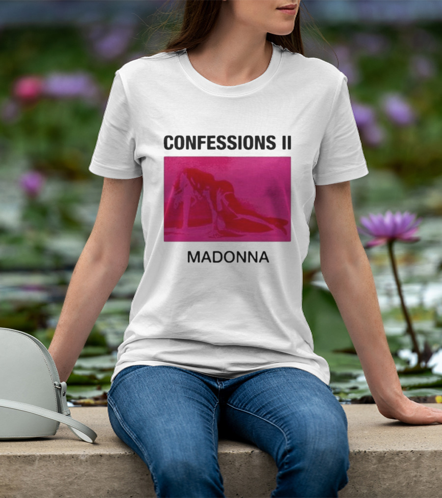 Madonna Confessions II Neon Pink Crawling Pose T-Shirt