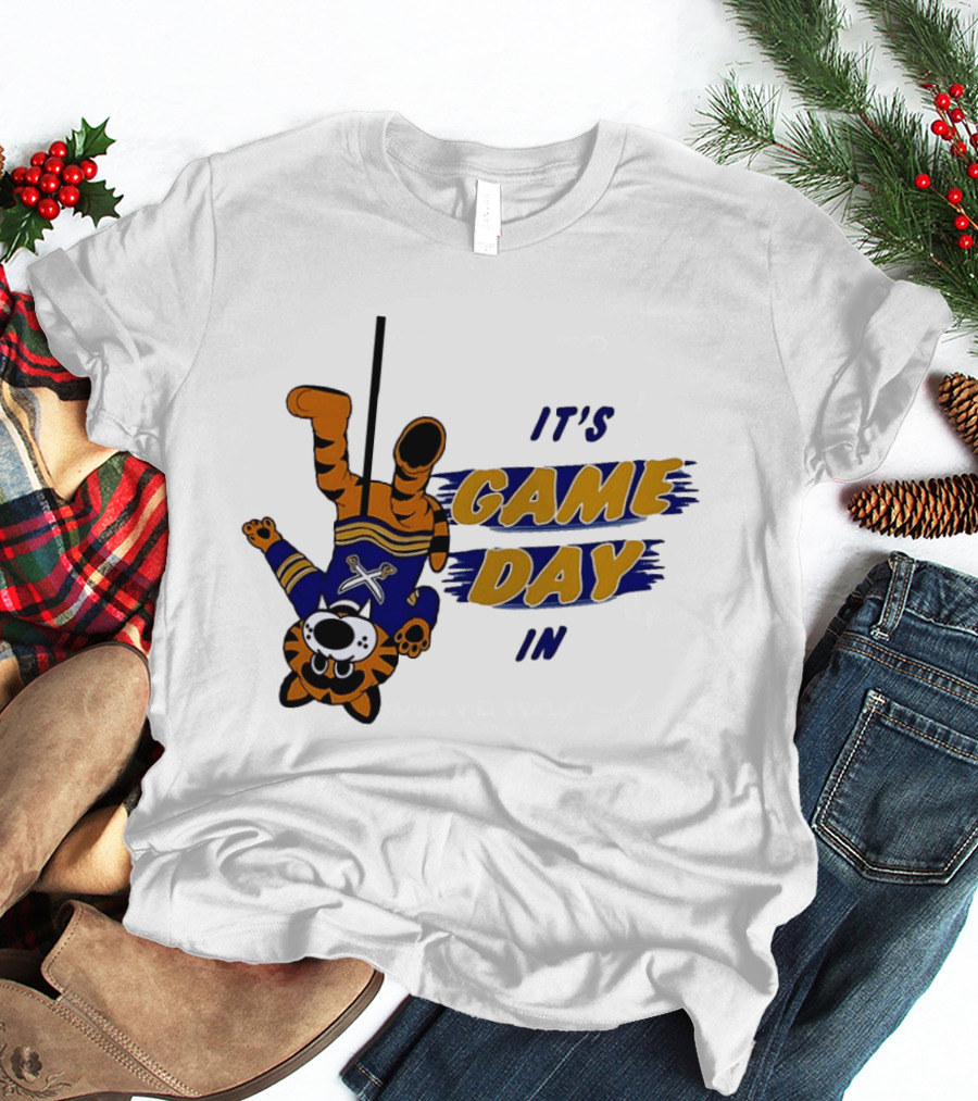 Sabretooth It's Game Day In Buffalo Sabres Hockey T-Shirt
