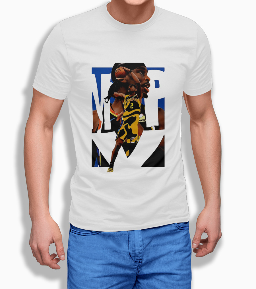 Shai Gilgeous Alexander 2 MVP Oklahoma City Thunder NBA Player Action T-Shirt