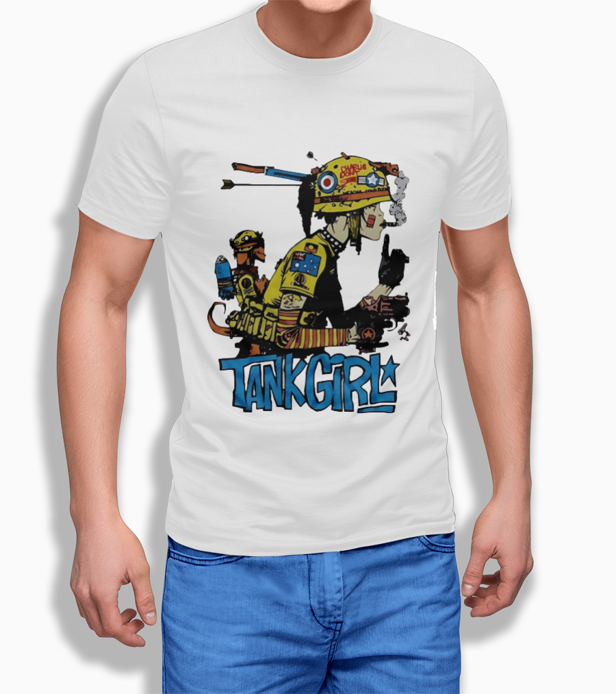 Tank Girl Comic Punk Rock Charlie Don't Surf T-Shirt