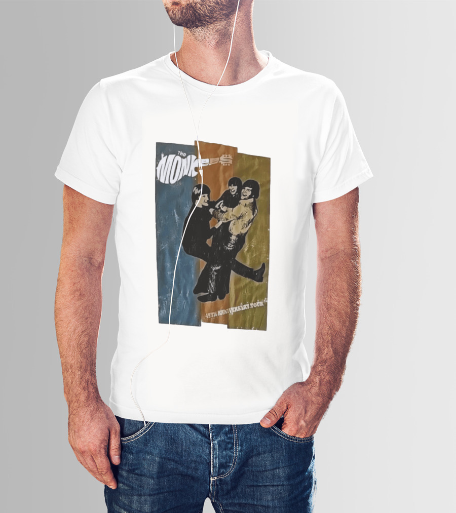 The Monkees 45th Anniversary Tour Vintage Band Celebration T-Shirt