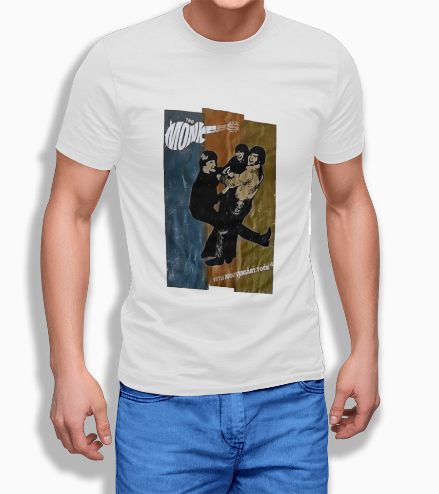 The Monkees 45th Anniversary Tour Vintage Band Celebration T-Shirt