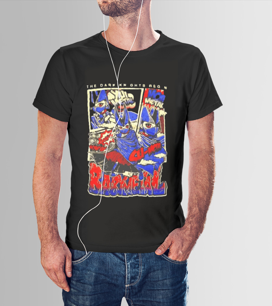 Babymetal The Dark Knights Begin Wow Metal Manga Style Comic T-Shirt