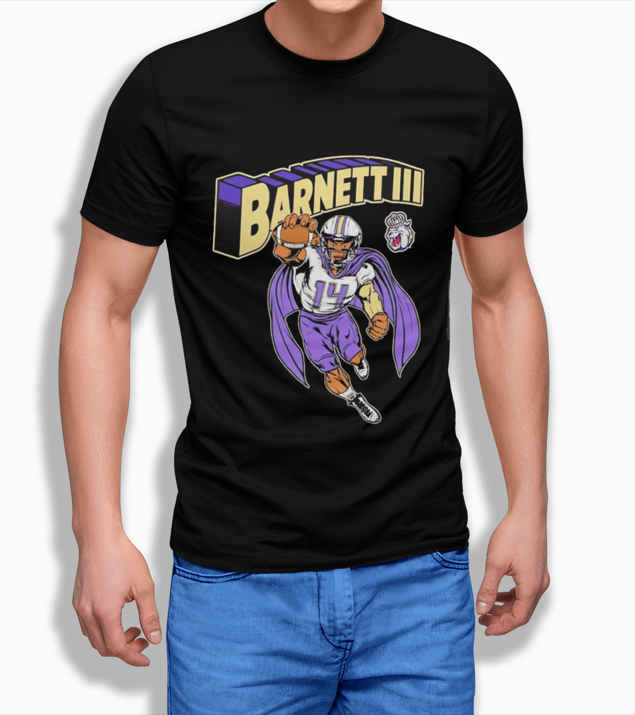 Barnett III James Madison Dukes Football Player T-Shirt
