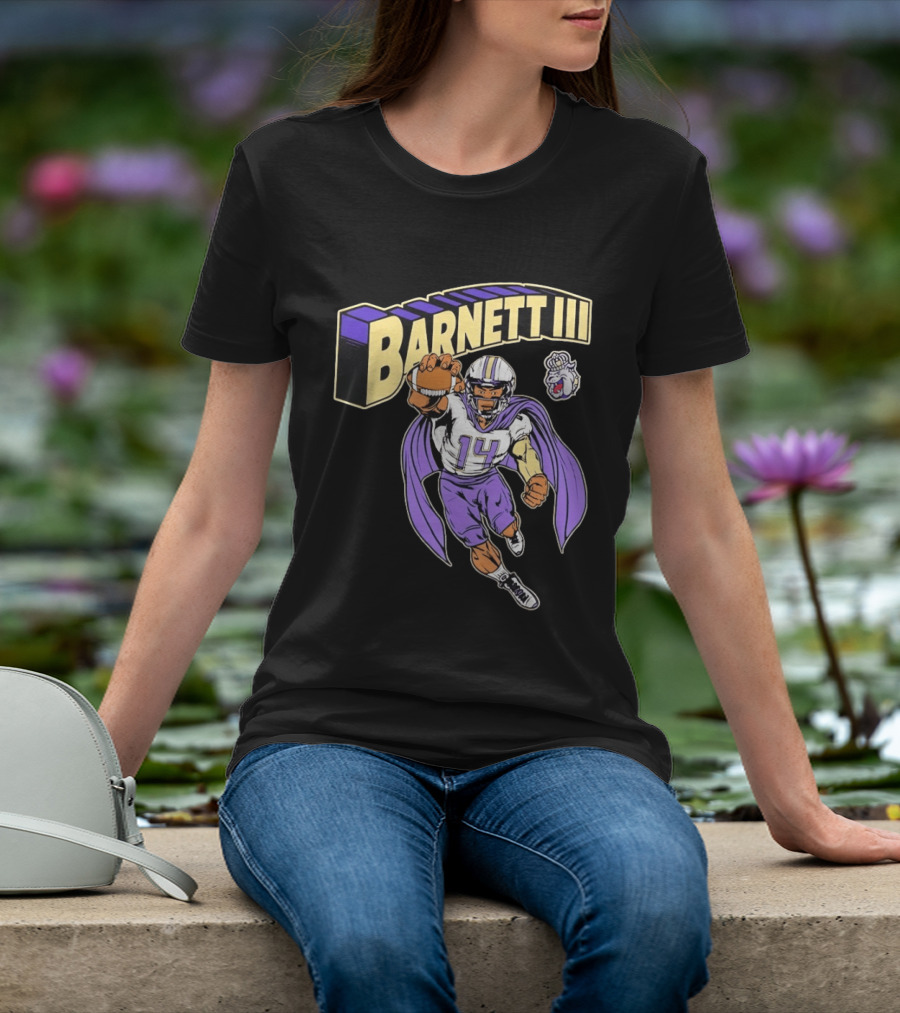 Barnett III James Madison Dukes Football Player T-Shirt