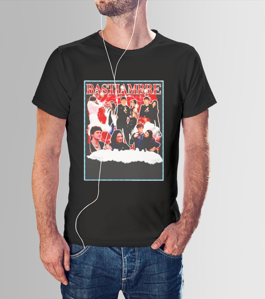 Bastiambre Movie Pop Culture Characters Collage T-Shirt