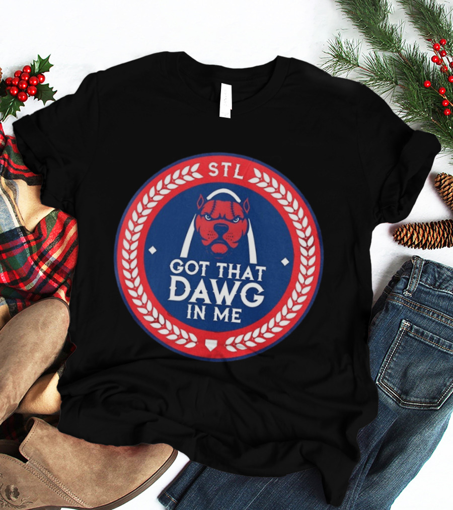 Got That Dawg In Me STL Red And Blue T-Shirt