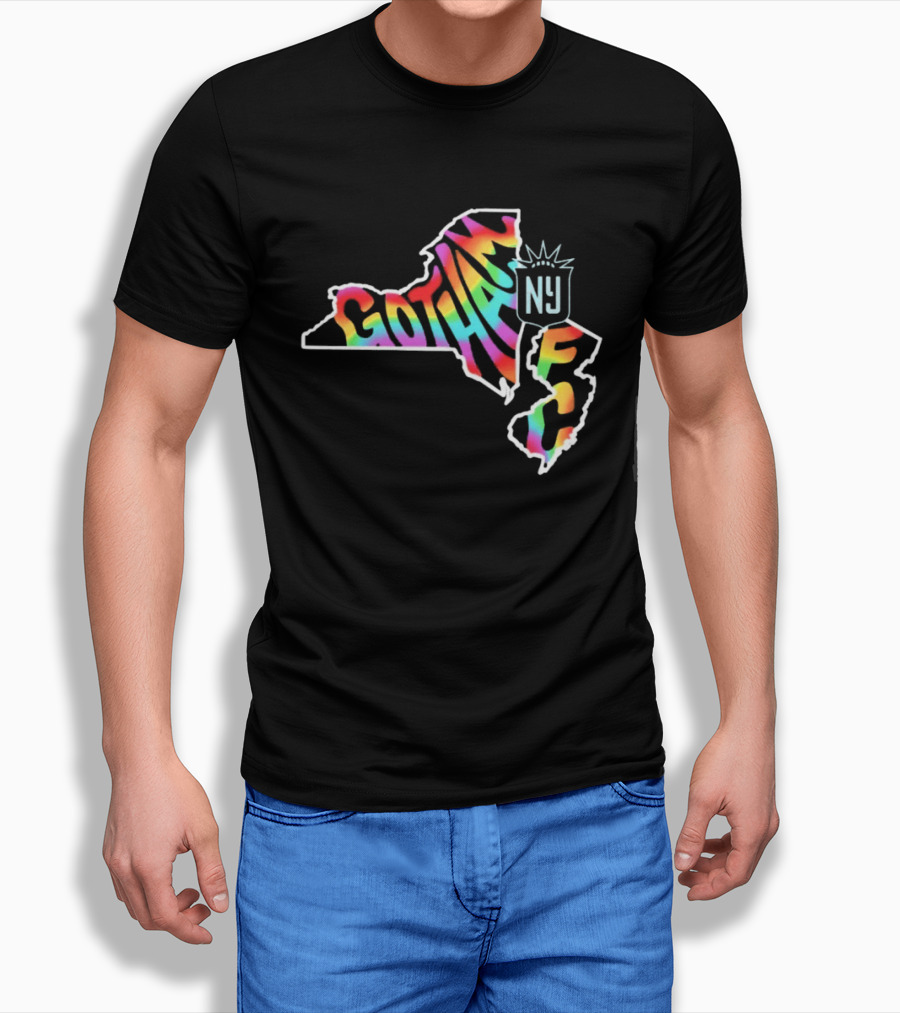 Gotham FC Pride Groovy New York New Jersey T-Shirt
