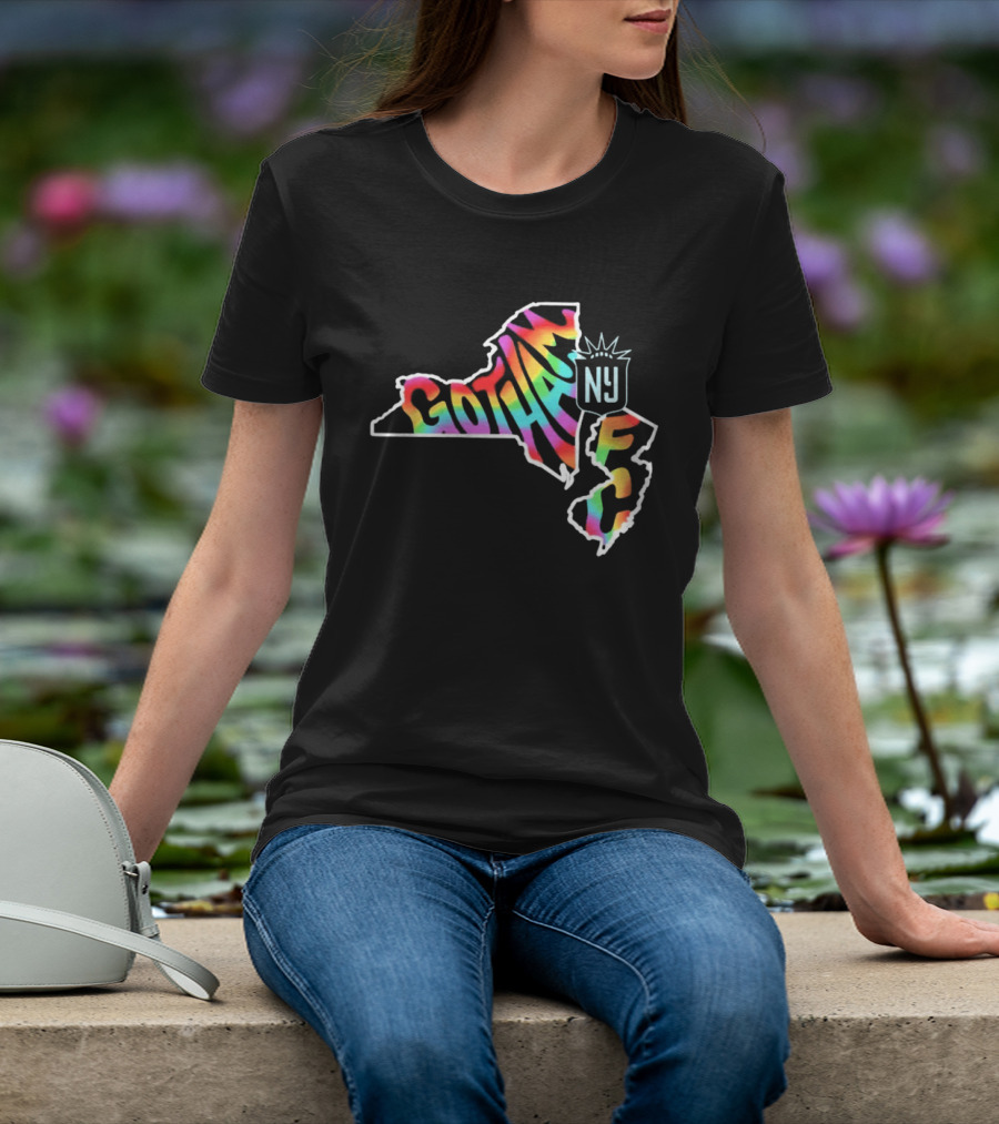 Gotham FC Pride Groovy New York New Jersey T-Shirt