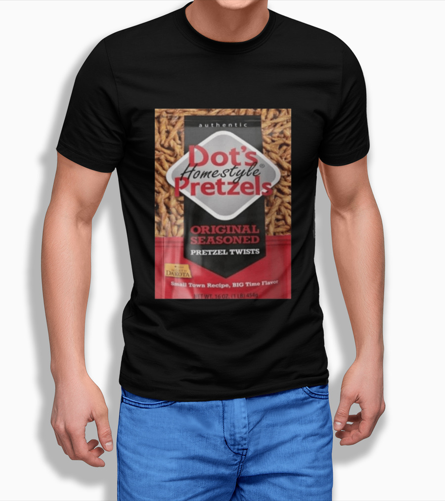 Dot's Homestyle Pretzels Original Seasoned Snack Twist Authentic North Dakota Flavor T-Shirt