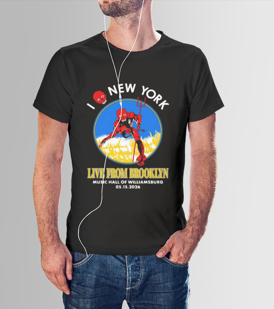 Live From Brooklyn Combust Tour 2026 Music Hall Of Williamsburg I Love New York May 15 T-Shirt