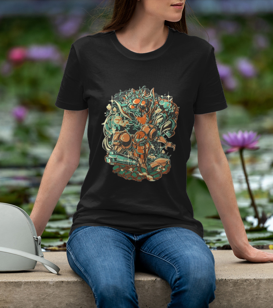 Metroid Samus Aran Kraid Catastrophic Day Retro Gaming T-Shirt