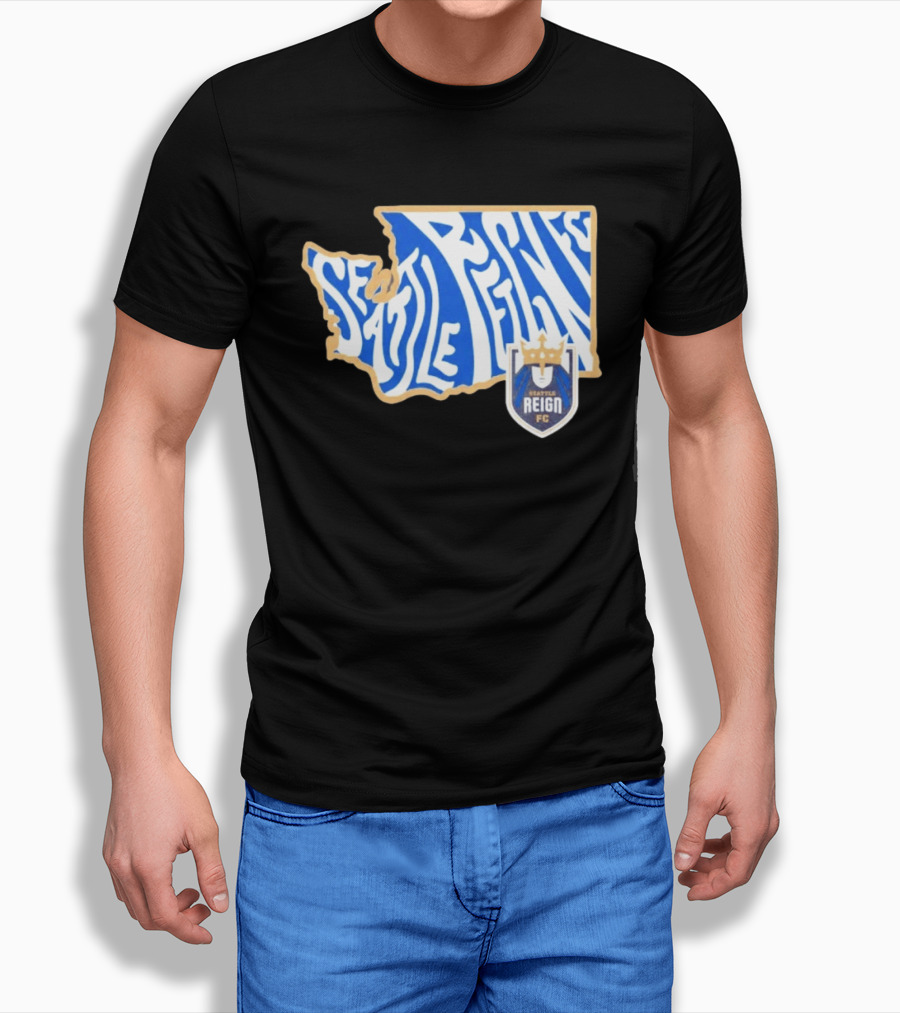 Seattle Reign FC Groovy Team State Seattle Reign FC Crest T-Shirt
