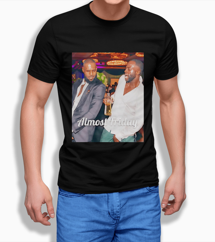 LeBron James Draymond Green Almost Friday Club Scene T-Shirt