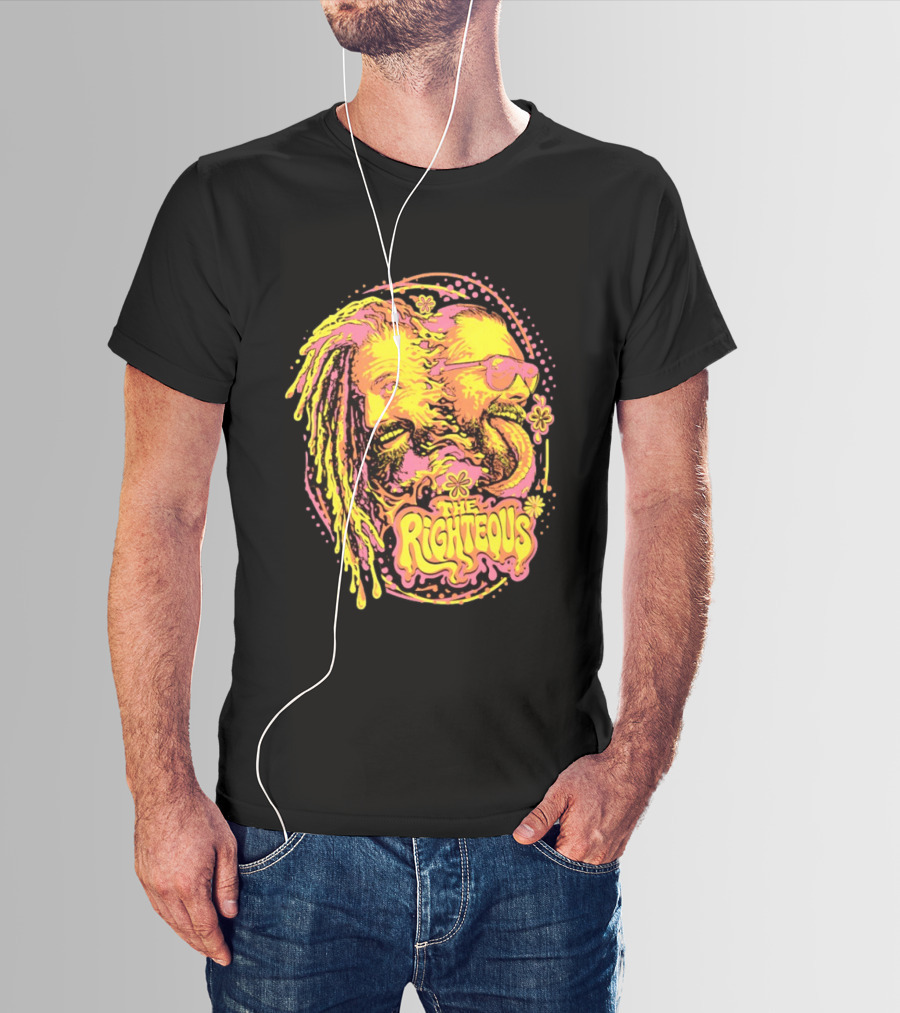 The Righteous Psychedelic Neon Fusion T-Shirt