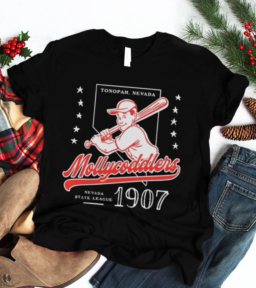 Tonopah Nevada Mollycoddlers Nevada State League 1907 Baseball T-Shirt