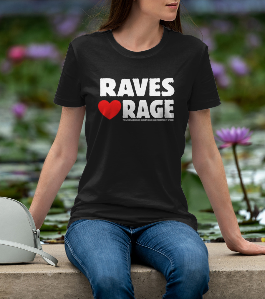 Raves Love Rage Summer Smash 2026 Festival Black Trucker T-Shirt