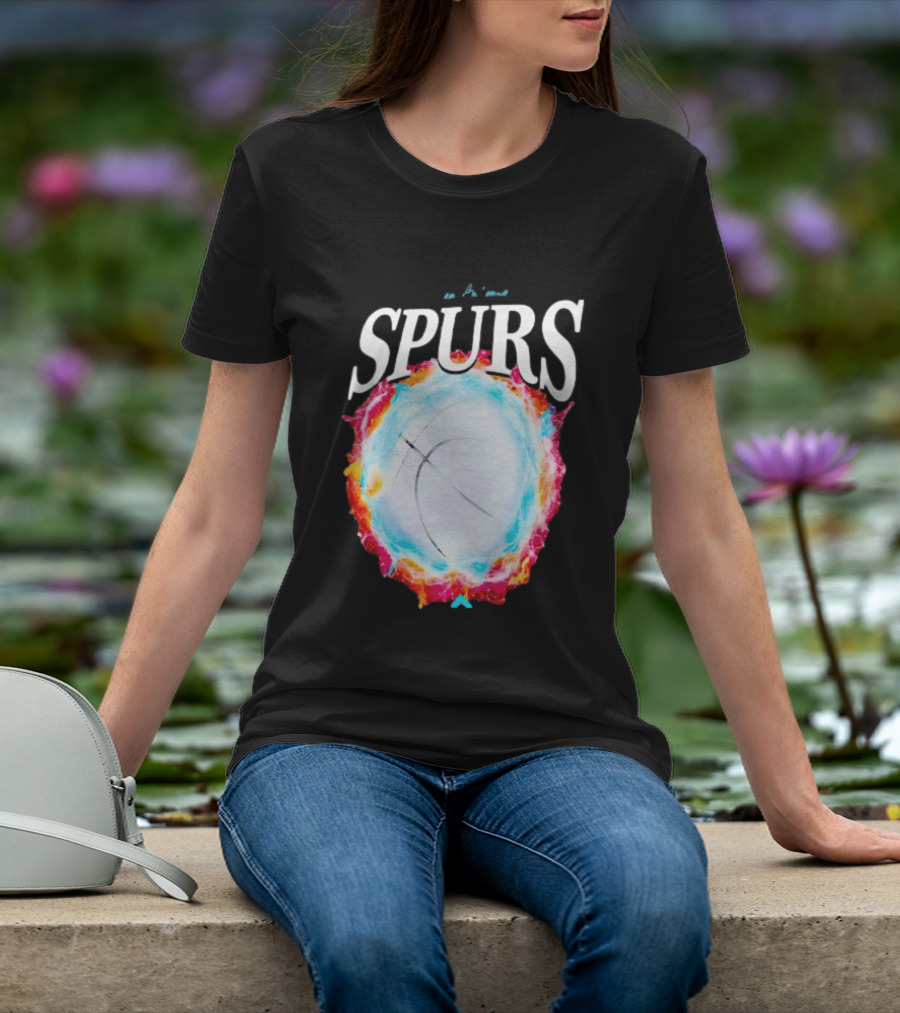 San Antonio Spurs Basketball Cosmic Energy Burst 2026 T-Shirt