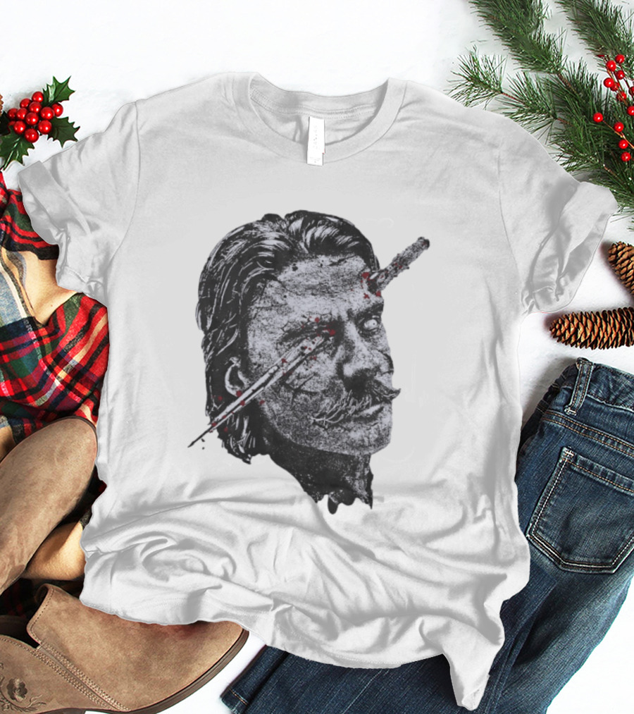 Chud The Builder Black And White Drawing With Eye Injury Dalton Eatherly T-Shirt