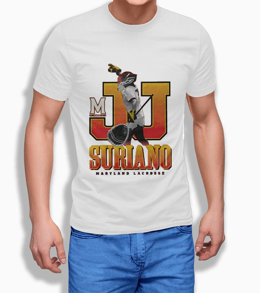 JJ Suriano Maryland Lacrosse M Sports Team T-Shirt