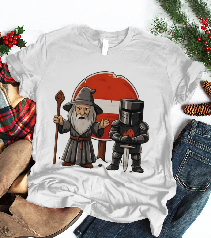 Gandalf Black Knight None Shall Pass T-Shirt