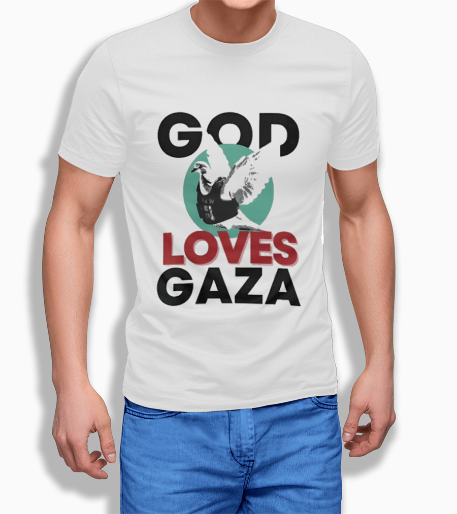 GOD LOVES GAZA Bird T-Shirt
