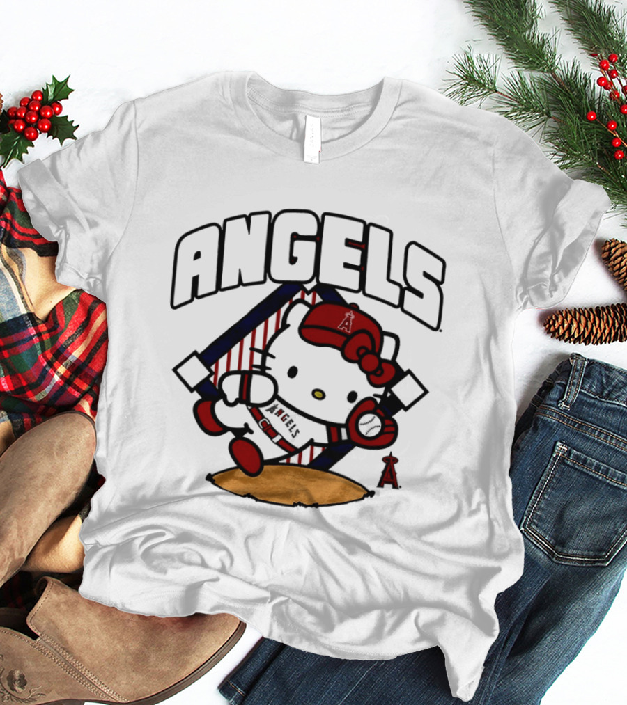 Hello Kitty Angels Baseball Los Angeles 2026 MLB T-Shirt
