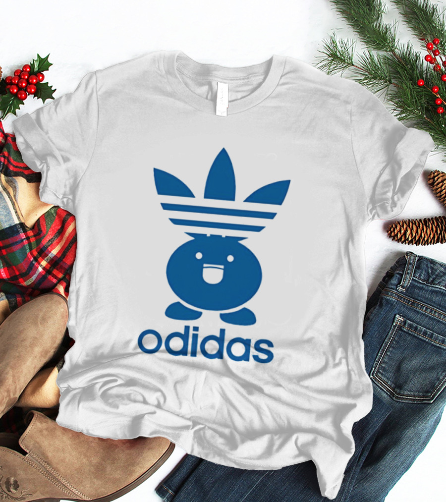Odidas Pokemon Oddish Mashup Blue T-Shirt