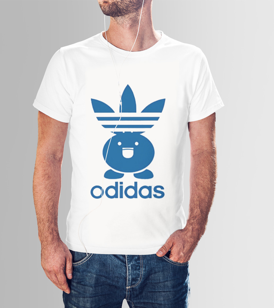 Odidas Pokemon Oddish Mashup Blue T-Shirt