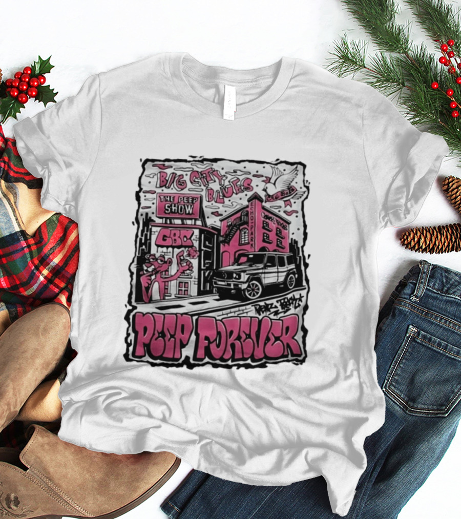 Big City Blues Peep Show Peep Forever Pink Panther GBC Park Avenue T-Shirt