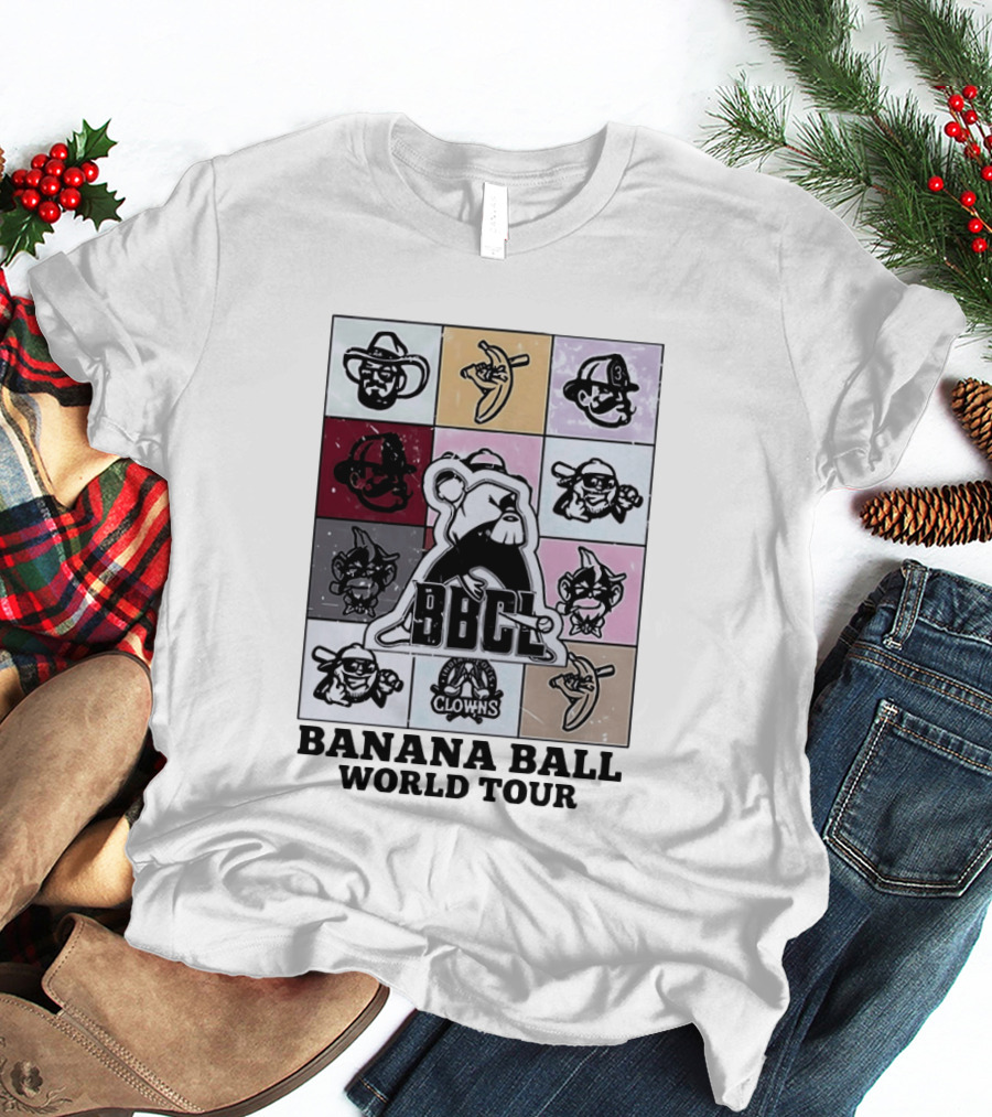 BBCL Clowns Banana Ball World Tour 2026 T-Shirt