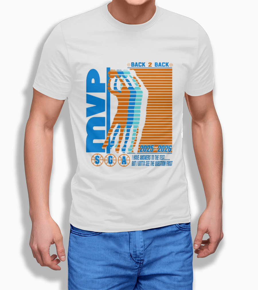 MVP Back 2 Back 2025 2026 SGA T-Shirt