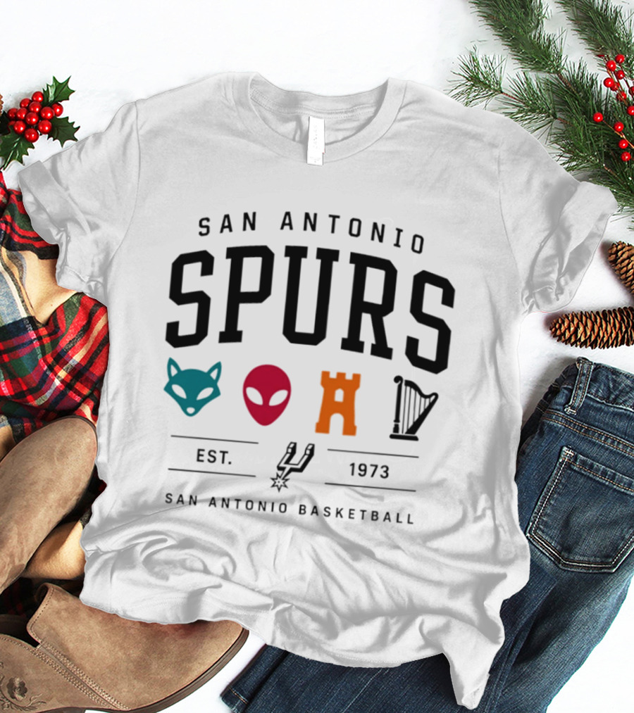 San Antonio Spurs Basketball Wembanyama Wemby Est 1973 T-Shirt