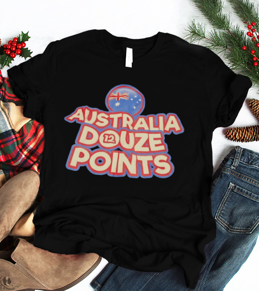 Australia Douze 12 Points Flag Circle Stars T-Shirt