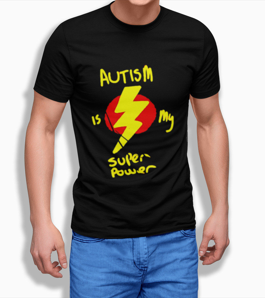 Autism Is My Super Power Lightning Bolt T-Shirt