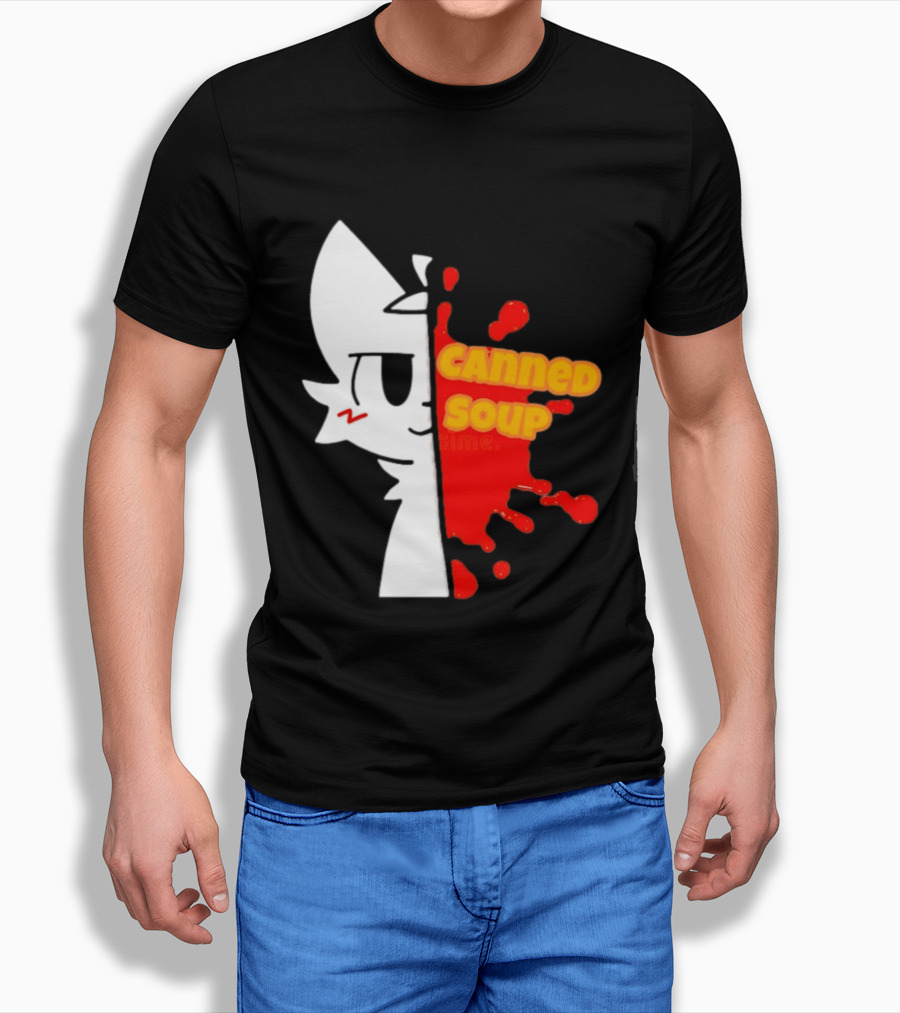 Boykisser Meme Canned Soup Splatter T-Shirt