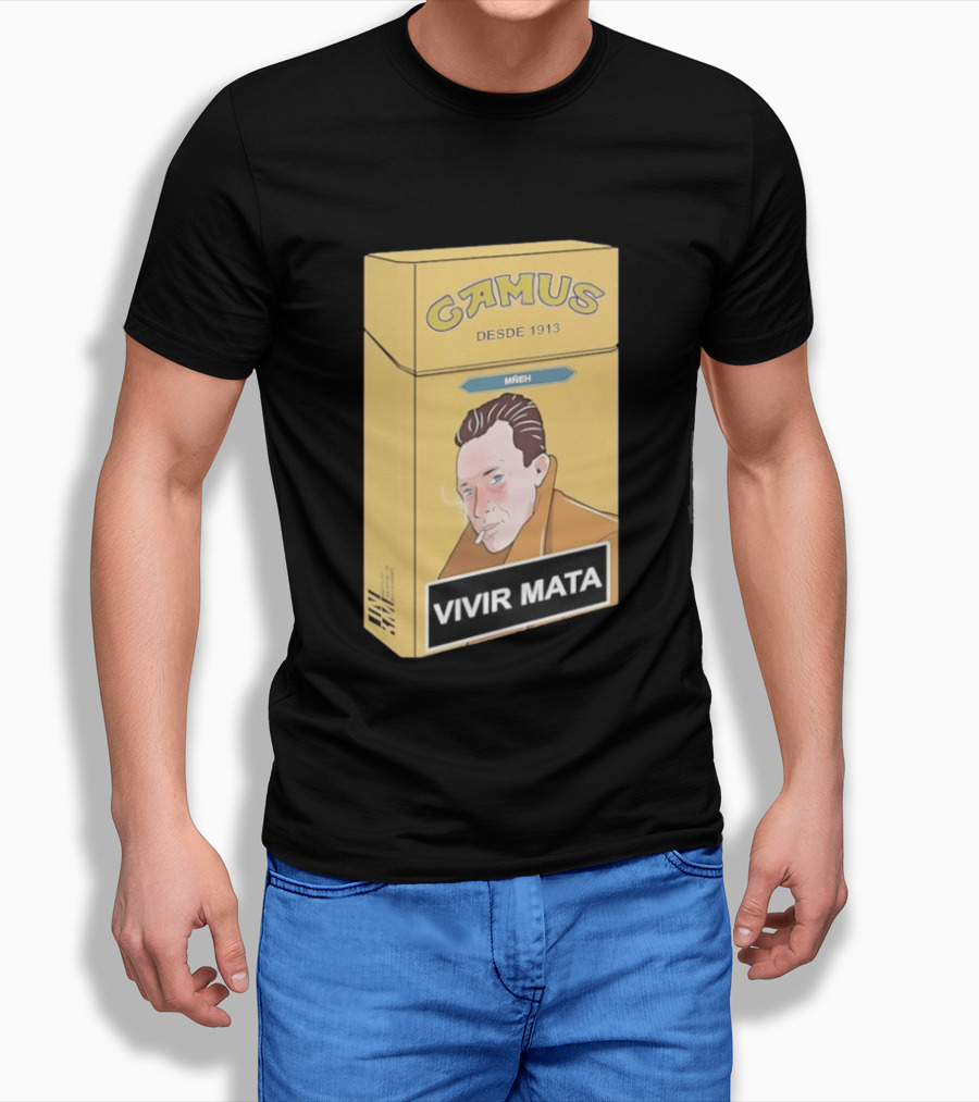 Camus Desde 1913 Vivir Mata Cigarette Box T-Shirt