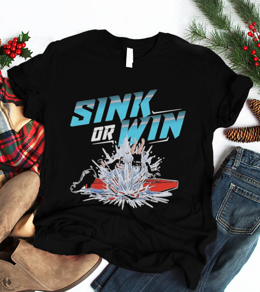 Cleetus McFarland Jackstand Jimmy Sink Or Win Splashing Red Boat T-Shirt