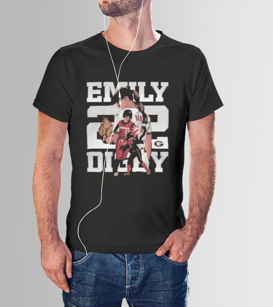 Emily Digby Georgia NCAA Softball Player 22 Collage T-Shirt