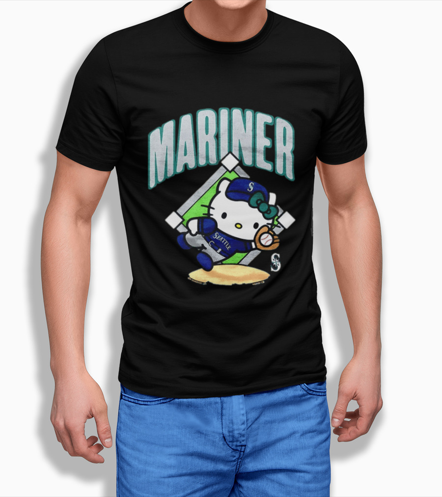 Hello Kitty Seattle Mariners Baseball 2026 MLB Mariner T-Shirt