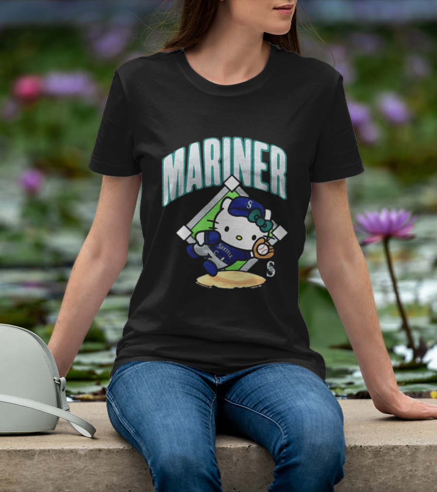 Hello Kitty Seattle Mariners Baseball 2026 MLB Mariner T-Shirt