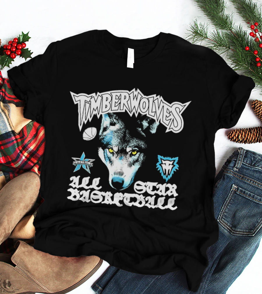 Timberwolves All Star Basketball Minnesota Wolf T-Shirt