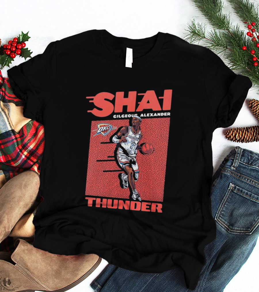 OKC Thunder Shai Gilgeous Alexander 2 Basketball MVP T-Shirt