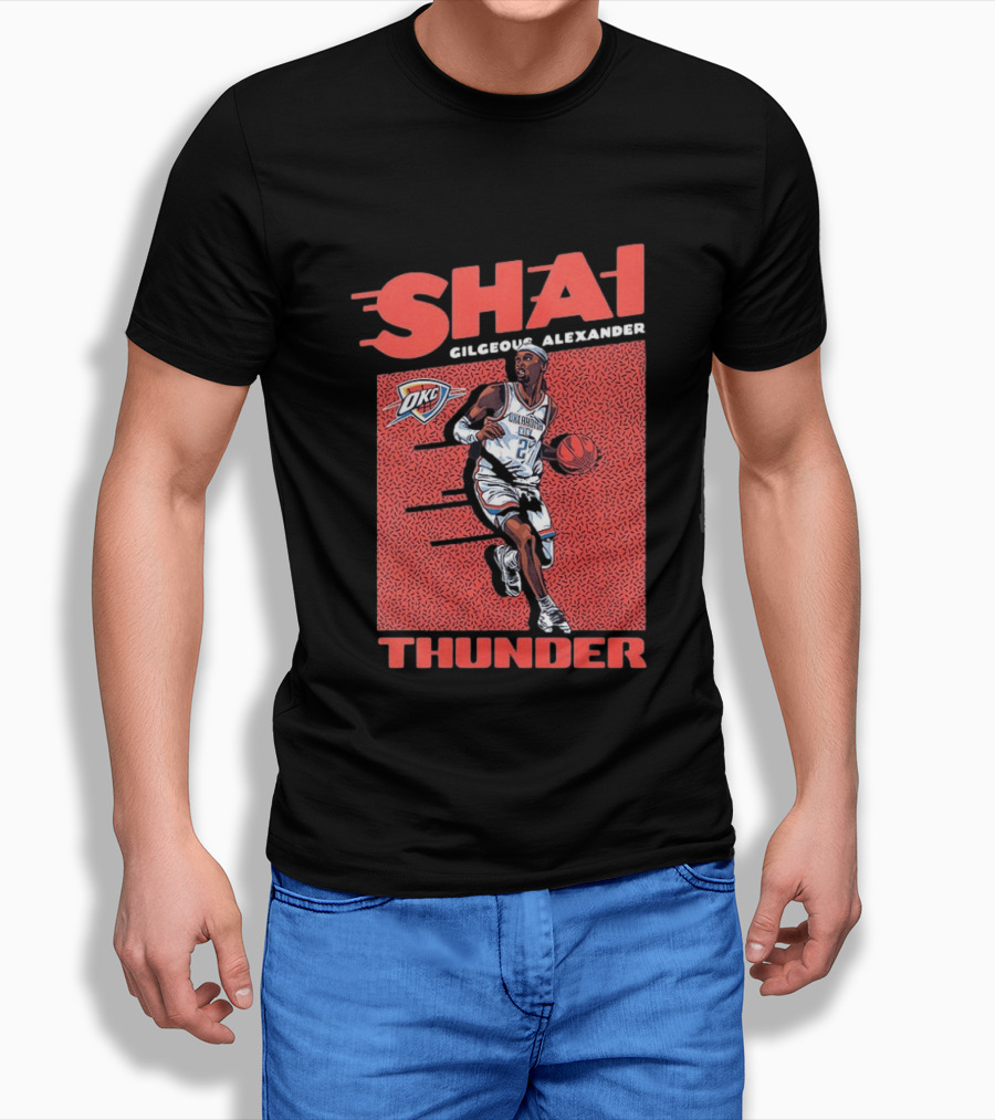 OKC Thunder Shai Gilgeous Alexander 2 Basketball MVP T-Shirt